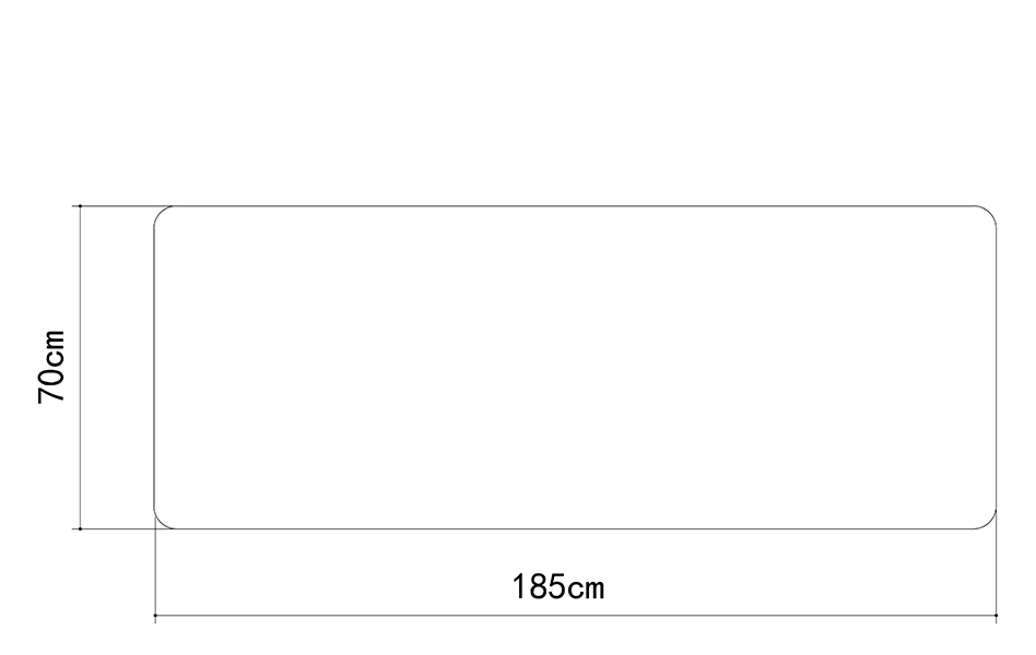 診察台・マッサージベッド（自立式）FIX-MT1 寸法図－COINFYCARE－