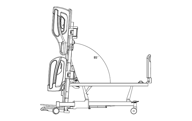 病院施設・診療所用ベッド JF-D49ZL 寸法図－COINFYCARE－